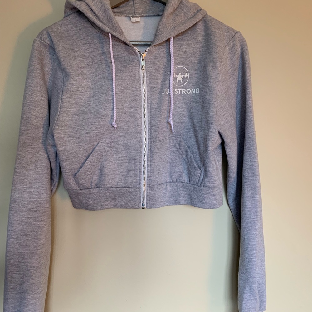 JUSTSTRONG cropped hoodie